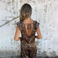 🔥HOT SALE 49% OFF✨Jumpsuit med V-hals och leopardtryck för kvinnor
