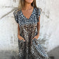 🔥HOT SALE 49% OFF✨Jumpsuit med V-hals och leopardtryck för kvinnor