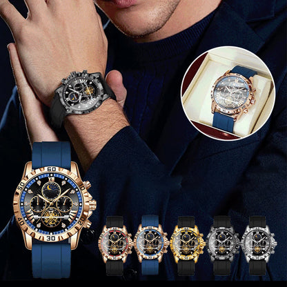 💥Exklusivt mode för män Vattentät Luminous Quartz Watch⌚