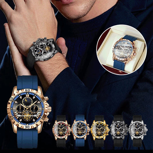 💥Exklusivt mode för män Vattentät Luminous Quartz Watch⌚