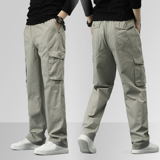 👖Slitstarka Ultra Comfort-byxor med lös passform och flera fickor🔥Perfekt kombination av nytta och komfort🔥