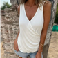 Chic mysig topp med V-ringning