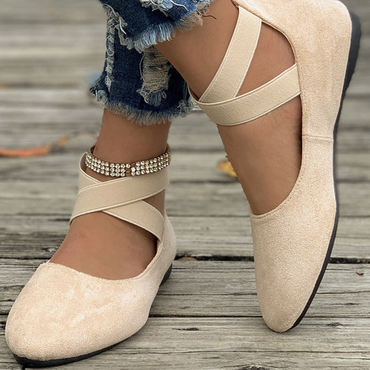 Kvinnliga balettskor med fotvalvsstöd platta sulor