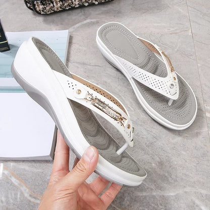 🎀 Flipflops för damer med dämpning som ger stöd åt fotvalvet