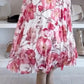 💖Floral Print Off-Shoulder Top & Maxi Skirt Tvådelat Set
