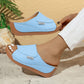 🔥 2025 Varm försäljning 50% rabatt -  Casual Wedge Slide Sandaler för kvinnor