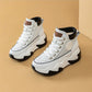 Sneakers med tjock sula i mesh för kvinnor