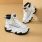 Sneakers med tjock sula i mesh för kvinnor