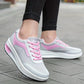 Casual, ventilerade sneakers med tjock sula för damer