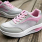 Casual, ventilerade sneakers med tjock sula för damer