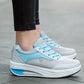 Casual, ventilerade sneakers med tjock sula för damer
