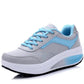 Casual, ventilerade sneakers med tjock sula för damer