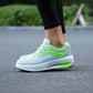 Casual, ventilerade sneakers med tjock sula för damer