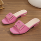 Sandaler med klumpig klack för kvinnor