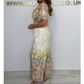 Bohemisk jumpsuit med vida ben och tryck