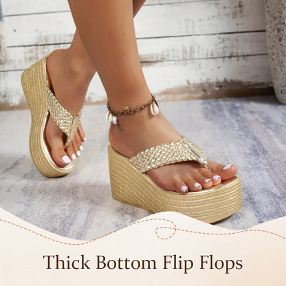 Snygga och eleganta fotvalvsstöd  flipflops med tjock botten