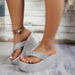 Snygga och eleganta fotvalvsstöd  flipflops med tjock botten