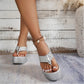Snygga och eleganta fotvalvsstöd  flipflops med tjock botten