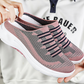 Andningsbara sneakers med öppen bakdel för damer