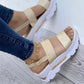 Casual plattform tjock kil sandal för kvinnor