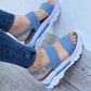 Casual plattform tjock kil sandal för kvinnor