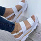 Casual plattform tjock kil sandal för kvinnor