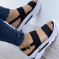 Casual plattform tjock kil sandal för kvinnor