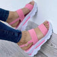 Casual plattform tjock kil sandal för kvinnor