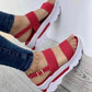 Casual plattform tjock kil sandal för kvinnor