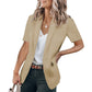✨Nyheter✨🌸Snygg casual kortärmad blazer för kvinnor