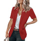 ✨Nyheter✨🌸Snygg casual kortärmad blazer för kvinnor