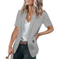 ✨Nyheter✨🌸Snygg casual kortärmad blazer för kvinnor