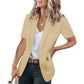 ✨Nyheter✨🌸Snygg casual kortärmad blazer för kvinnor