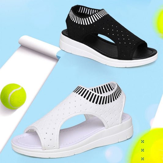 Kvinnors mesh slingback promenad sandaler