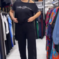 Loose Fit Off Shoulder T-Shirt & Byxor med vida ben Set
