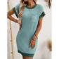 T-shirt A-linjeformad miniklänning för kvinnor