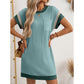 T-shirt A-linjeformad miniklänning för kvinnor