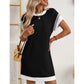 T-shirt A-linjeformad miniklänning för kvinnor