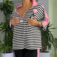 💗Trendy randig topp och byxor för kvinnor (2-delad uppsättning)