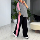 💗Trendy randig topp och byxor för kvinnor (2-delad uppsättning)