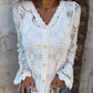 🌸Sale 50% rabatt på långarmad topp med V-ringning från Lace for Women