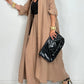 Dam Casual Cardigan Byxor med vida ben 2 delar Set