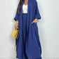 Dam Casual Cardigan Byxor med vida ben 2 delar Set
