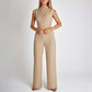 (🎁2025 Hot Sale🎁)🤩💃Ärmlös jumpsuit med vida ben för kvinnor