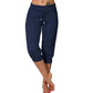 🎁Sista dagen 49 % rabatt🔥Dam 2026 Ultra Soft Lounge Capri Joggers Sweatpants Athletic Yoga med fickor