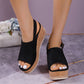 Casual Wedge-sandaler med plattform för kvinnor