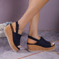 Casual Wedge-sandaler med plattform för kvinnor