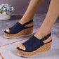 Casual Wedge-sandaler med plattform för kvinnor