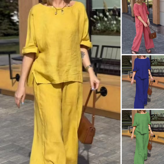 💕Modern och snygg kostym i bomull och linne