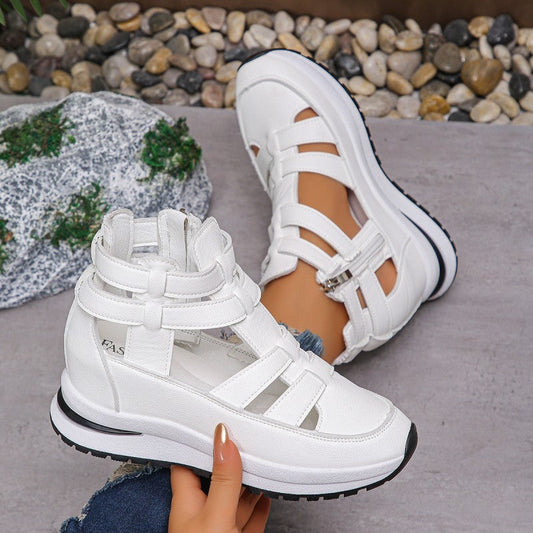 🔥Sista dagen 60% rabatt - Bekväma lätta wedge sandaler med dragkedja i sidan